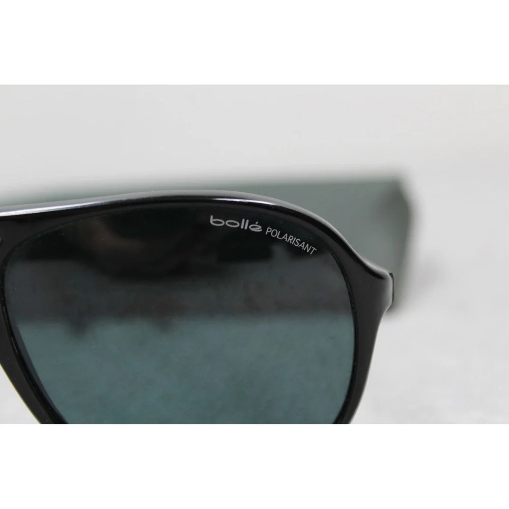 Bolle Sunglasses Mens Black 379 Aviator Polarized France Vintage Sport